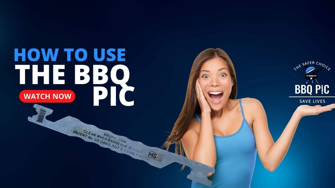 Load video: How to use the BBQ Pic BBQ grill cleaner, the safest option on the market.